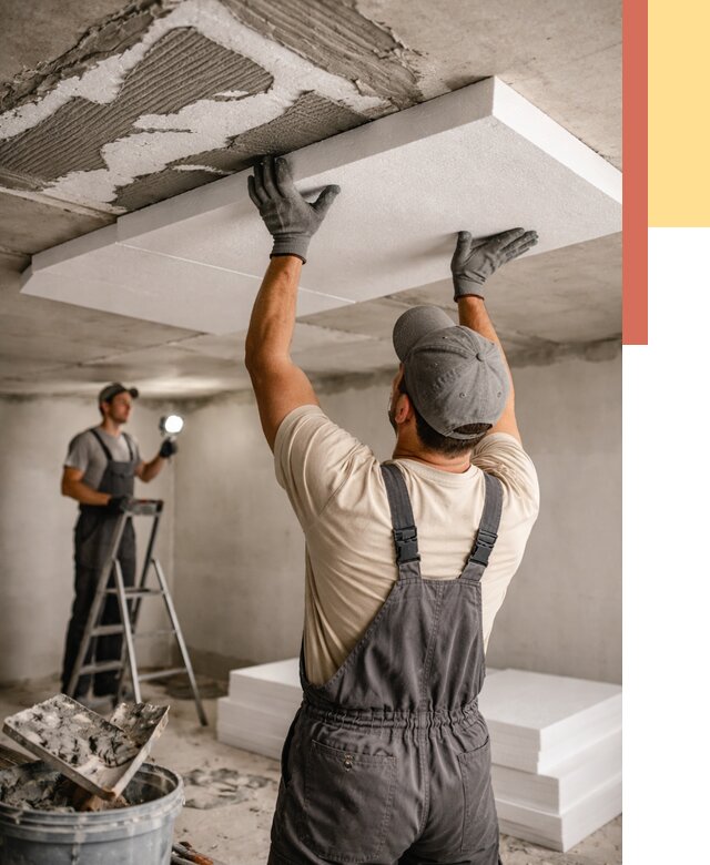 Утепление потолка пенопластом в Обнинске от 4568 руб/м2 — недорого и быстро | ОТДЕЛОЧНИК-Бнн