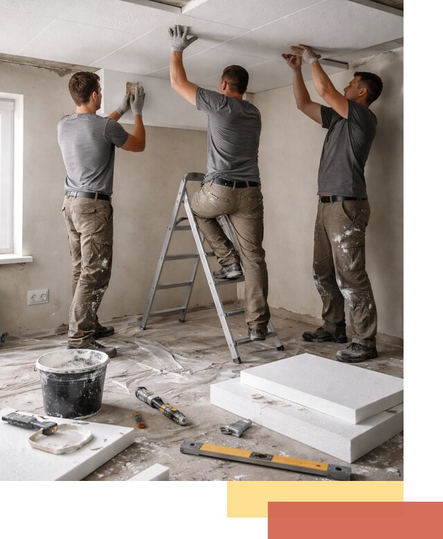 Утепление потолка пенопластом в Обнинске быстро и качественно